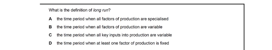 CIE 9708 Economics multiple-choice question on Economic Methodology (image 2)